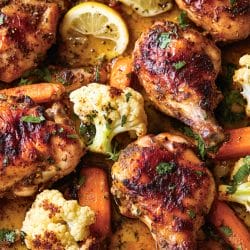 Sumac Chicken with Roasted Veggies for DASH Diet 4 Sumac Chicken with Roasted Veggies for DASH Diet - Sumac Chicken with Cauliflower and Carrots midia