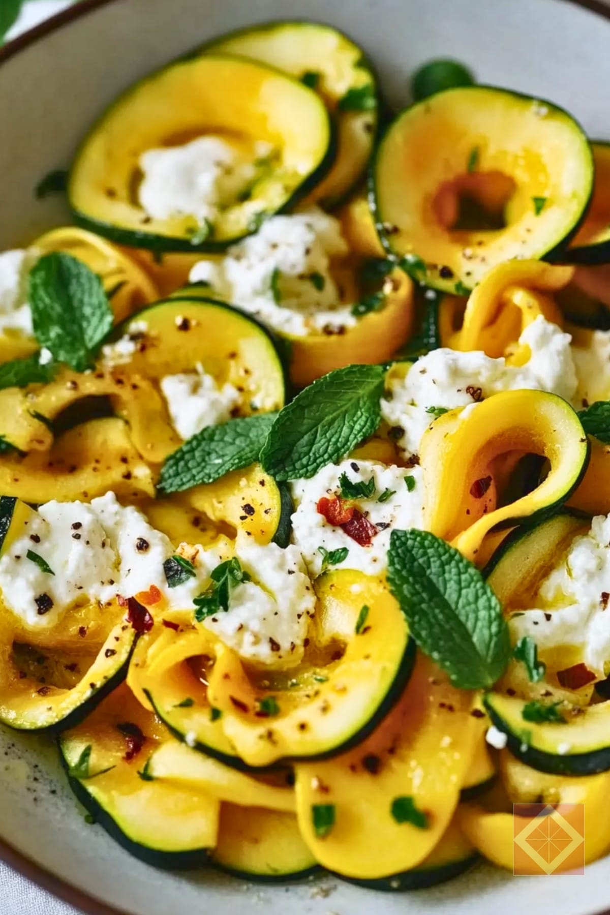 DASH Diet-Friendly Summer Squash Ribbons with Ricotta 3 DASH Diet-Friendly Summer Squash Ribbons with Ricotta - Summer Squash Ribbons with Ricotta pin 1 midia