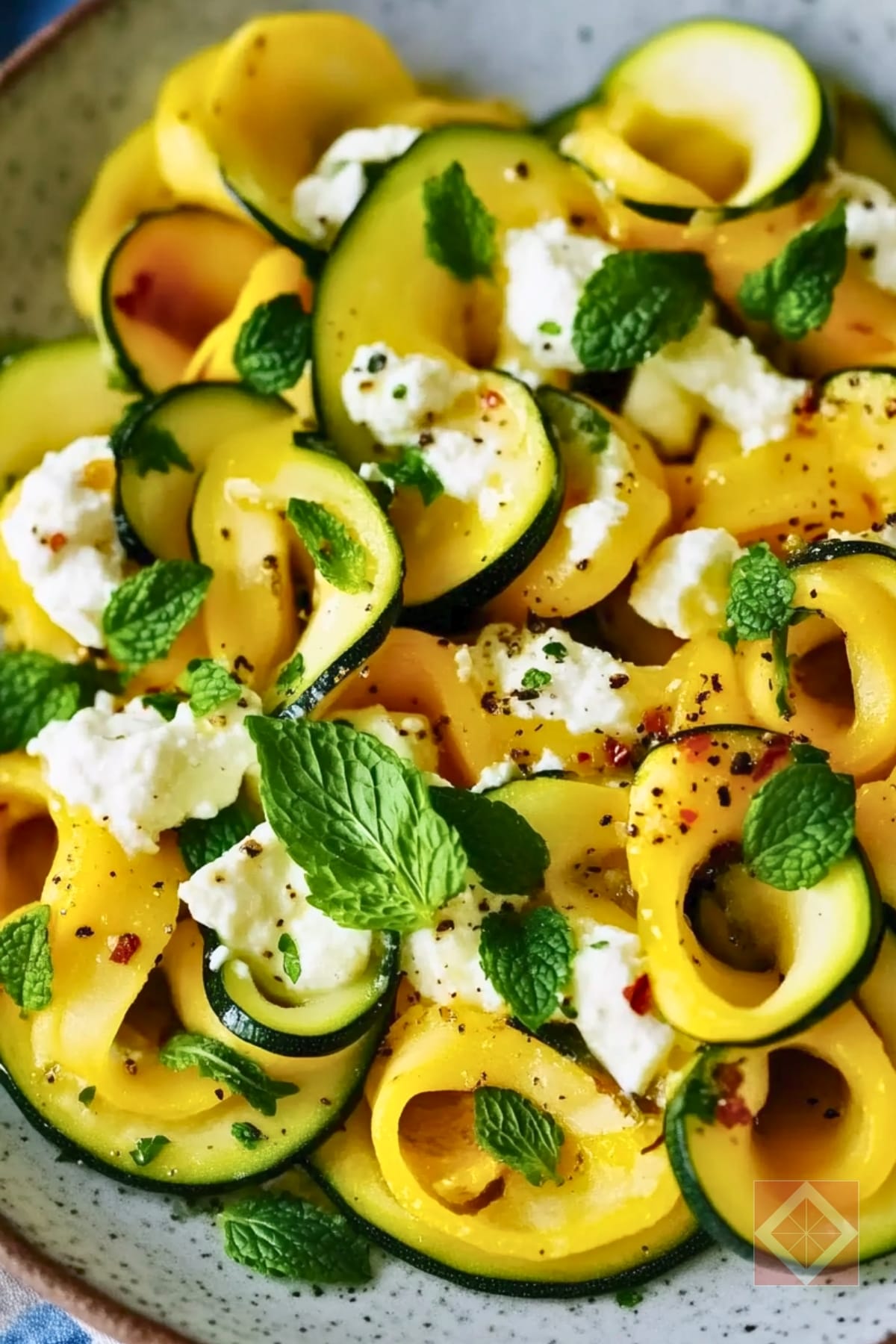 DASH Diet-Friendly Summer Squash Ribbons with Ricotta 4 DASH Diet-Friendly Summer Squash Ribbons with Ricotta - Summer Squash Ribbons with Ricotta pin 2 midia