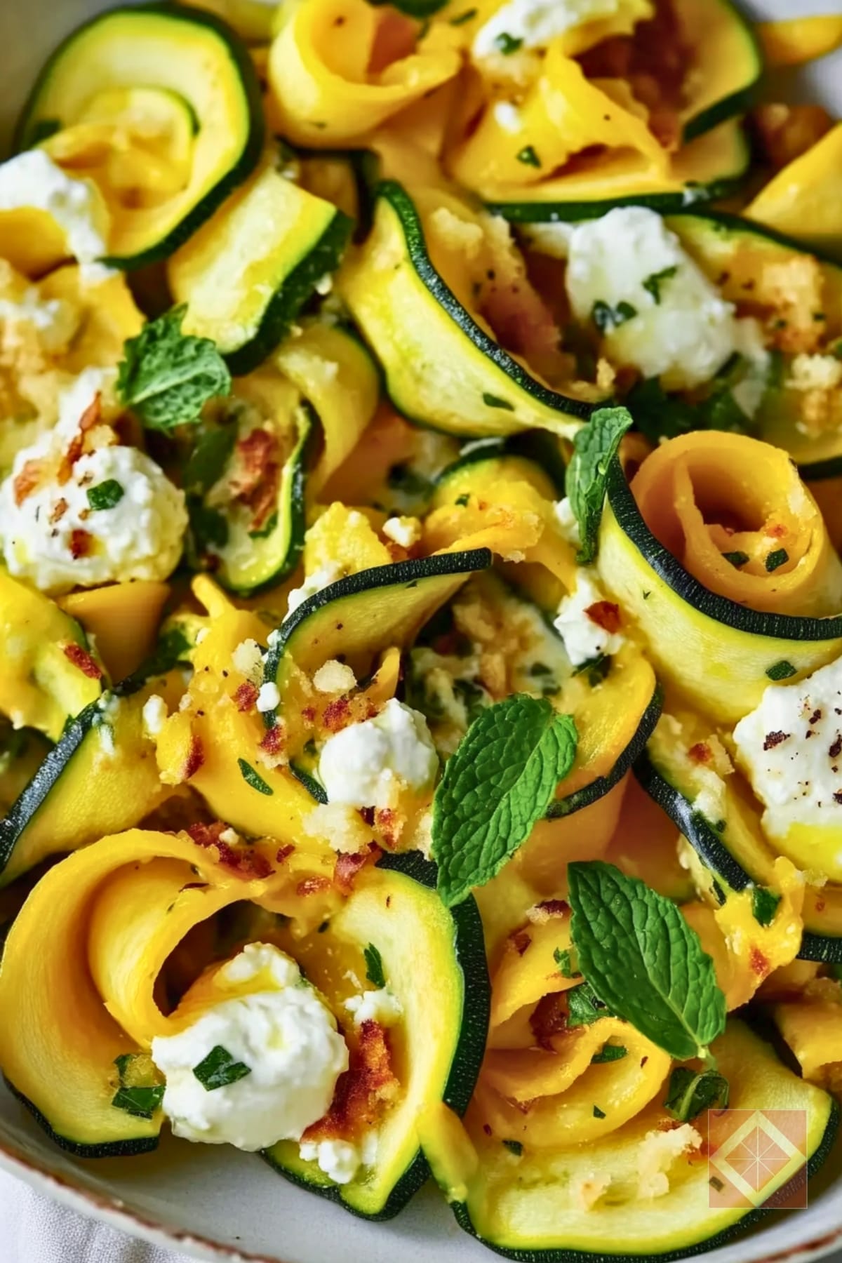 DASH Diet-Friendly Summer Squash Ribbons with Ricotta 5 DASH Diet-Friendly Summer Squash Ribbons with Ricotta - Summer Squash Ribbons with Ricotta pin 3 midia