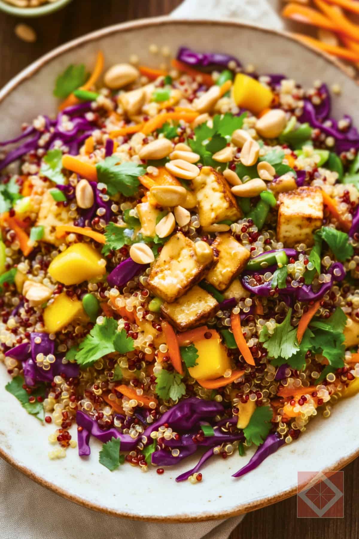 A High-Protein Vegan Take on Classic Thai Quinoa Salad 3 A High-Protein Vegan Take on Classic Thai Quinoa Salad - THAI STYLE QUINOA SALAD pin 1 midia