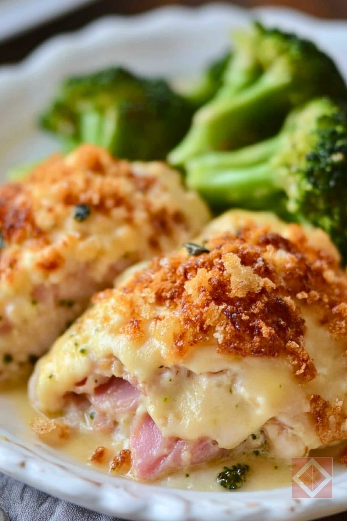 Easy Unstuffed Ham & Cheese Chicken with Roasted Broccoli One-Pot Recipe 5 Easy Unstuffed Ham & Cheese Chicken with Roasted Broccoli One-Pot Recipe - Unstuffed Ham and Cheese Chicken with Roasted Broccoli pin 3 midia