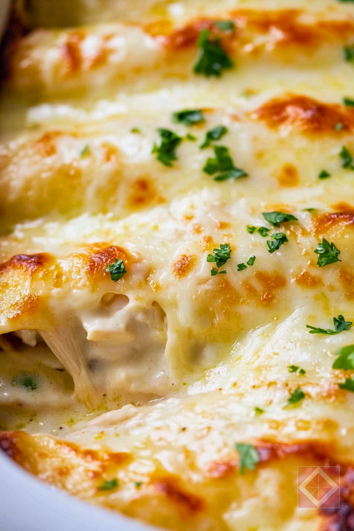 Melt-in-Your-Mouth White Queso Chicken Enchiladas 3 Melt-in-Your-Mouth White Queso Chicken Enchiladas - White Queso Chicken Enchilada pin 2 midia