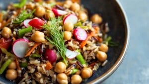 Best Pickled Radish Wild Rice Salad for a DASH Diet Meal 1 Best Pickled Radish Wild Rice Salad for a DASH Diet Meal - Wild Rice Salad with Chickpeas and Pickled Radish midia