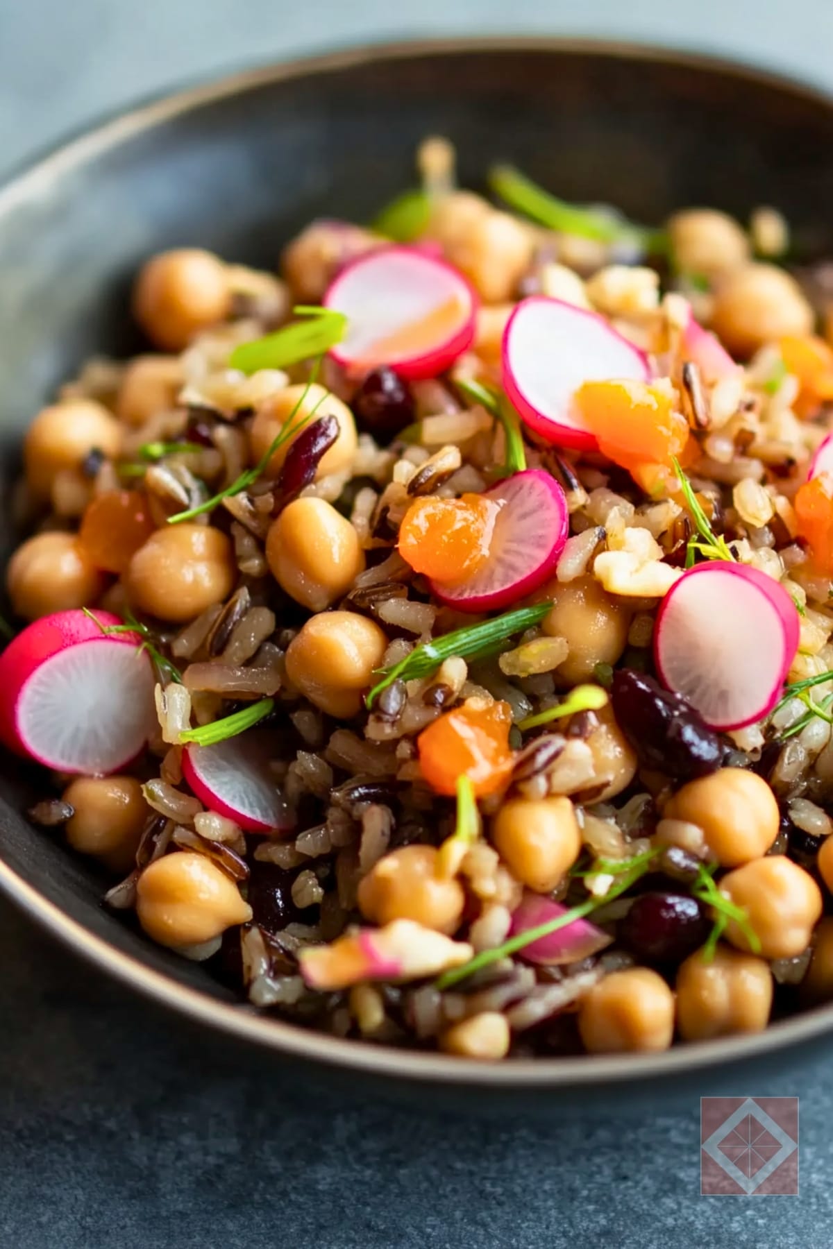 Best Pickled Radish Wild Rice Salad for a DASH Diet Meal 3 Best Pickled Radish Wild Rice Salad for a DASH Diet Meal - Wild Rice Salad with Chickpeas and Pickled Radish pin 1 midia