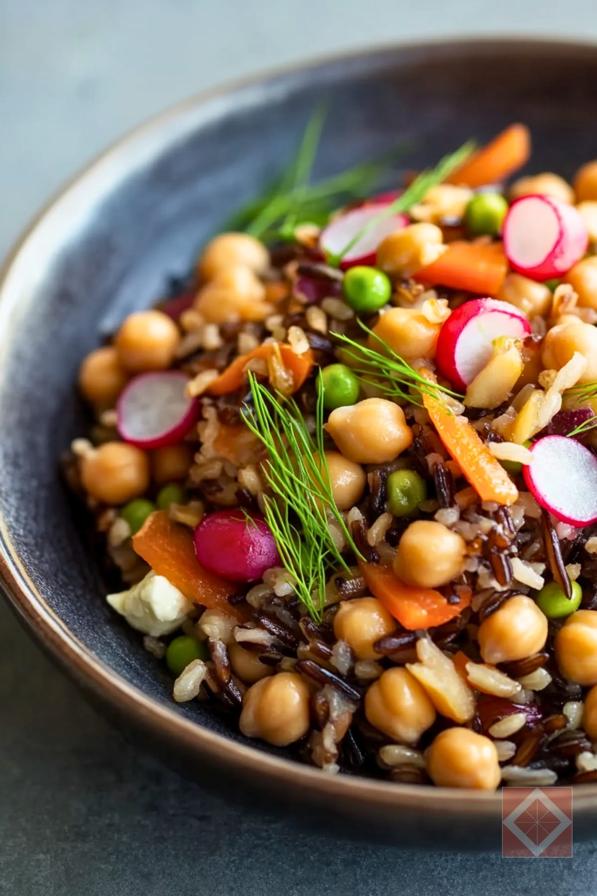 Best Pickled Radish Wild Rice Salad for a DASH Diet Meal 4 Best Pickled Radish Wild Rice Salad for a DASH Diet Meal - Wild Rice Salad with Chickpeas and Pickled Radish pin 2 midia