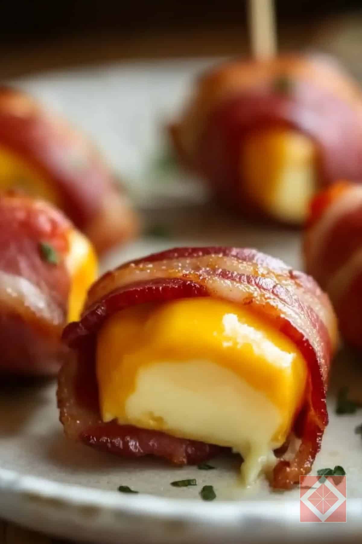 Bacon-Wrapped Cheese Bites Air Fryer Recipe for Appetizers 3 Bacon-Wrapped Cheese Bites Air Fryer Recipe for Appetizers - Bacon Wrapped Cheese Bites pin 2 midia