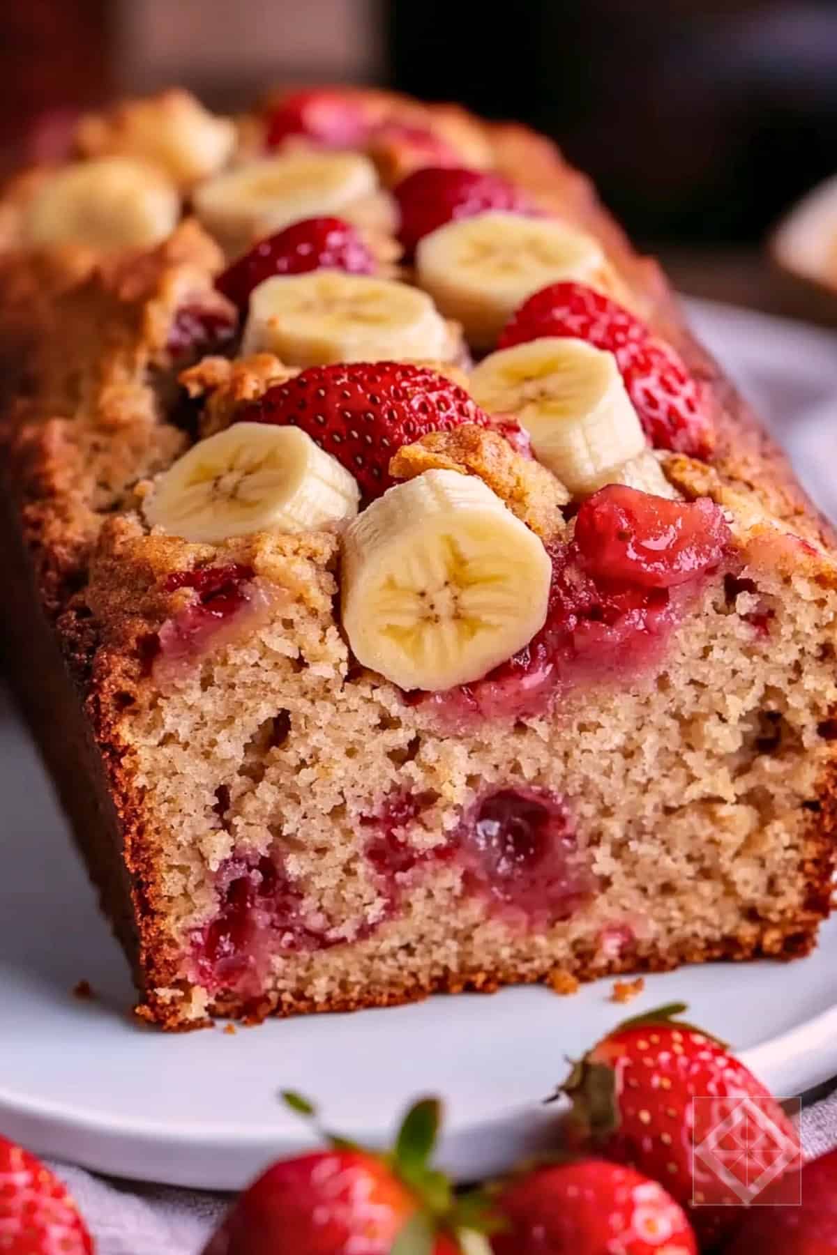 Guilt-Free Banana Strawberry Bread Healthy Dessert Recipe 4 Guilt-Free Banana Strawberry Bread Healthy Dessert Recipe - Banana Strawberry Bread pin 2 midia