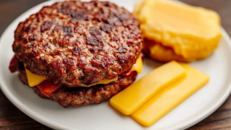 Carnivore Beef Burger Patties with Cheddar Air Fryer Recipe for Quick Lunches 7 Carnivore Beef Burger Patties with Cheddar Air Fryer Recipe for Quick Lunches - Beef Burger Patties with Cheddar midia 1