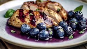 Carnivore-Optional Roasted Turkey with Balsamic-Blueberry Sauce 1 Carnivore-Optional Roasted Turkey with Balsamic-Blueberry Sauce - Blueberry Turkey midia
