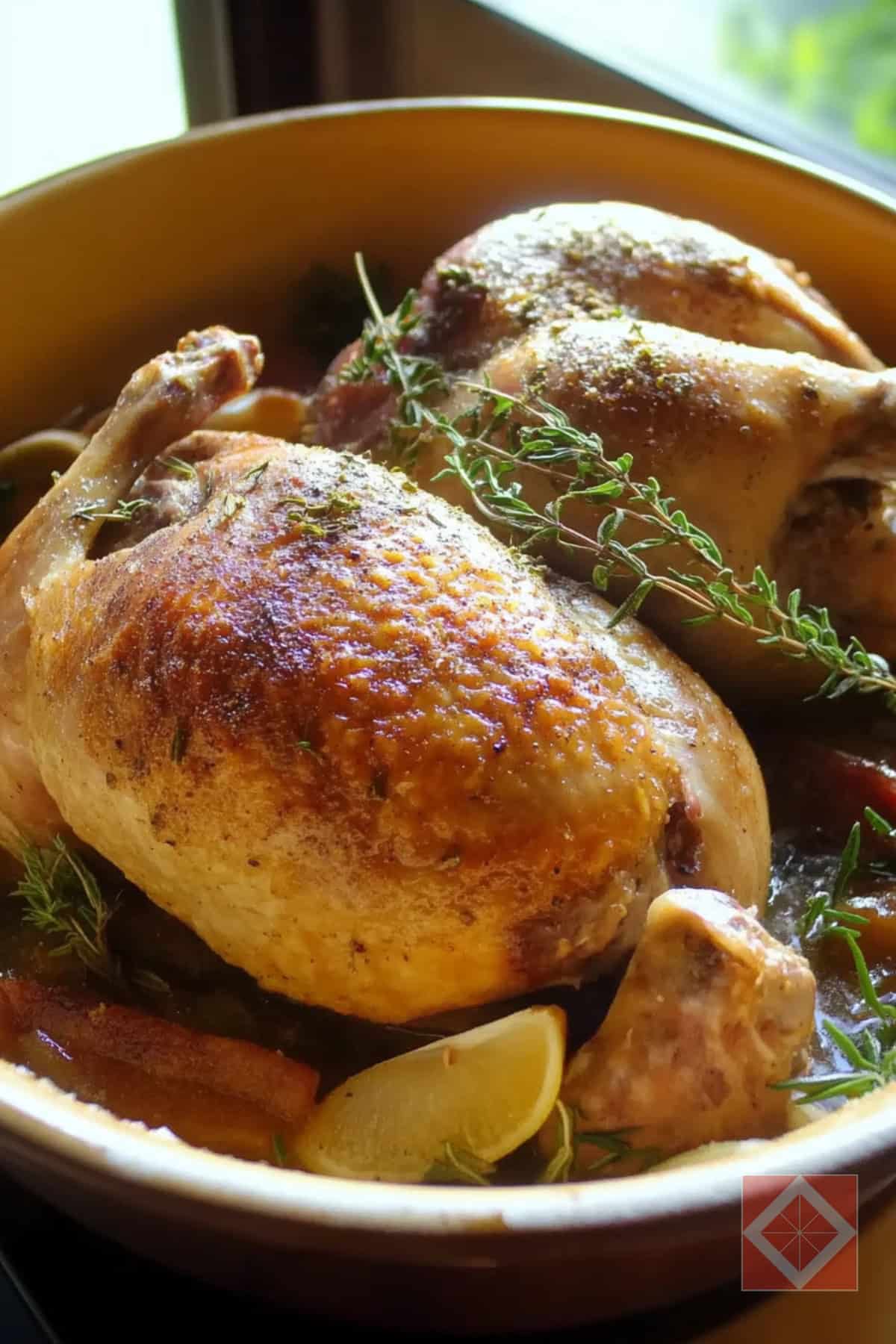 Carnivore-Style Braised Guinea Fowl with Bacon and Herbs 4 Carnivore-Style Braised Guinea Fowl with Bacon and Herbs - Braised Guinea Fowl pin 2 midia