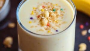 High-Protein Breakfast Pudding with Banana & Vanilla 1 High-Protein Breakfast Pudding with Banana & Vanilla - Breakfast Pudding with Banana Vanilla midia