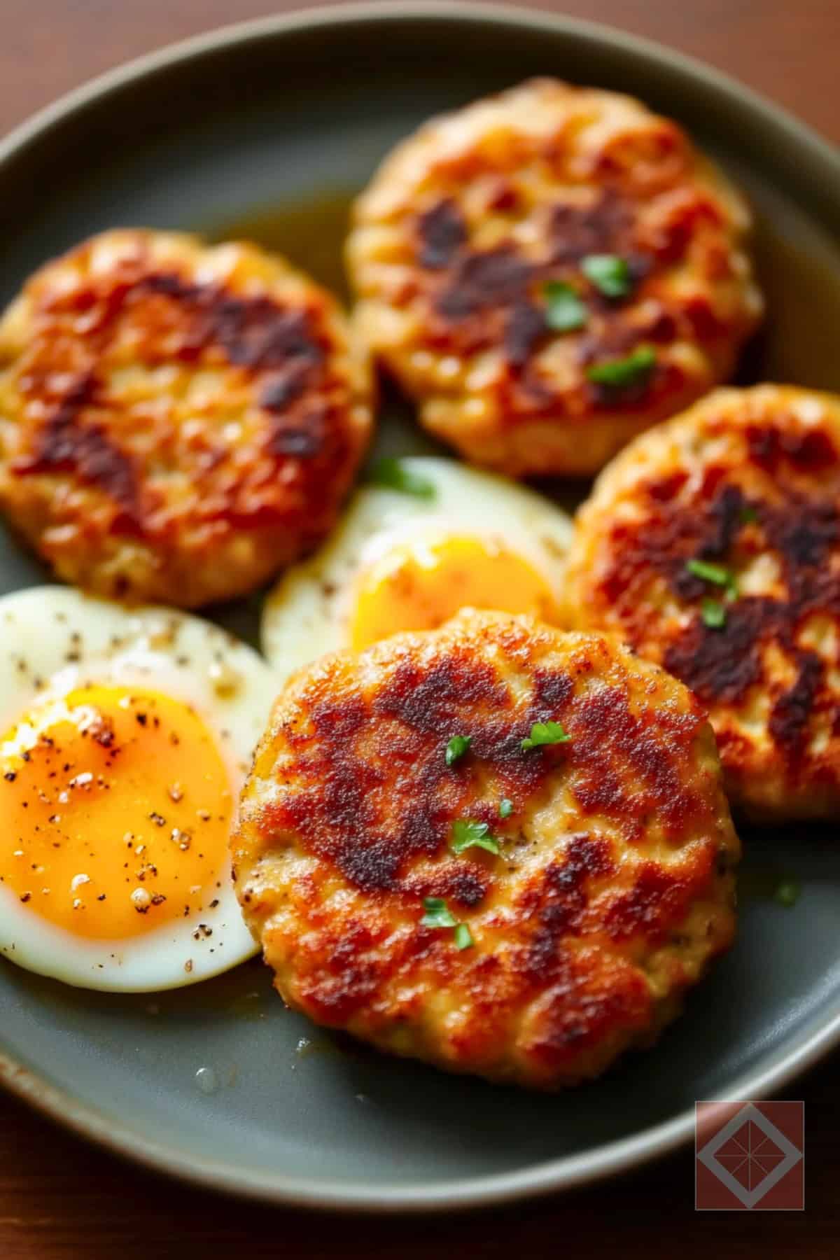 4 Carnivore Air Fryer Breakfasts with Poultry (That Are Way Better Than Just Eggs) 2 4 Carnivore Air Fryer Breakfasts with Poultry (That Are Way Better Than Just Eggs) - Chicken Sausage Patties Eggs pin 1 midia