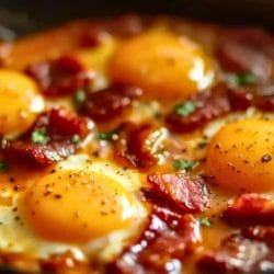 Duck Bacon & Egg Skillet Air Fryer Carnivore Recipe for a Power Breakfast 5 Duck Bacon & Egg Skillet Air Fryer Carnivore Recipe for a Power Breakfast - Duck Bacon Egg Skillet midia