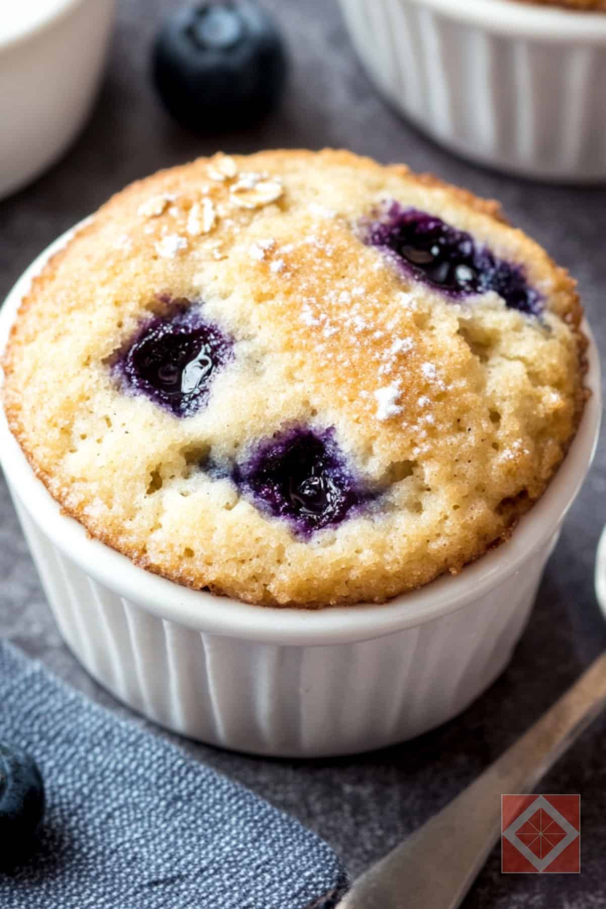 High-Protein Flourless Blueberry Muffin: Bakery Quality at Home 4 High-Protein Flourless Blueberry Muffin: Bakery Quality at Home - Flourless Blueberry Muffin pin 2 midia