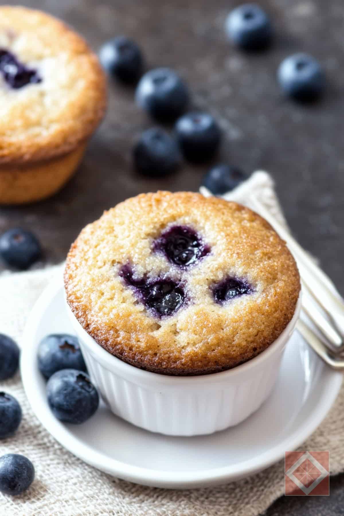 High-Protein Flourless Blueberry Muffin: Bakery Quality at Home 5 High-Protein Flourless Blueberry Muffin: Bakery Quality at Home - Flourless Blueberry Muffin pin 3 midia