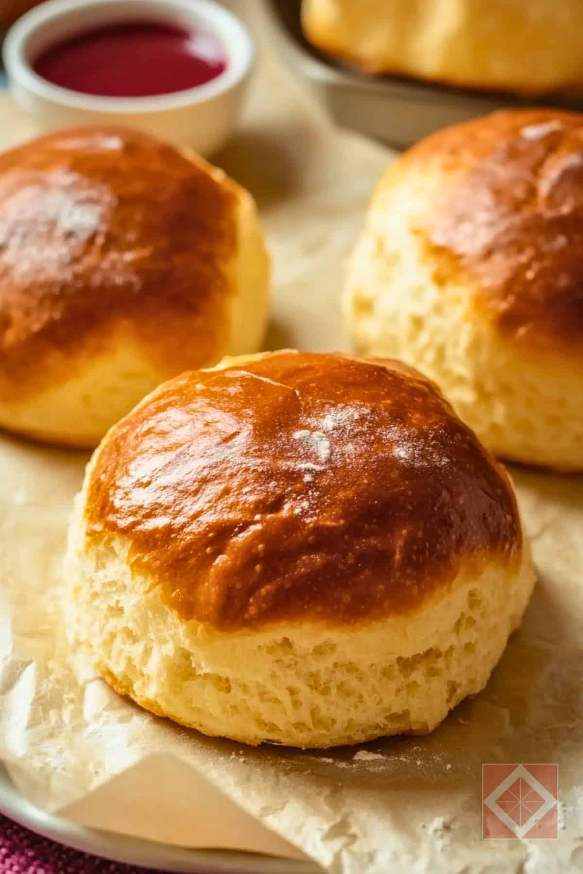 This Old-Fashioned Bun Recipe Might Be Better Than Brioche - Fluffy Sally Lunn Buns pin 1 midia