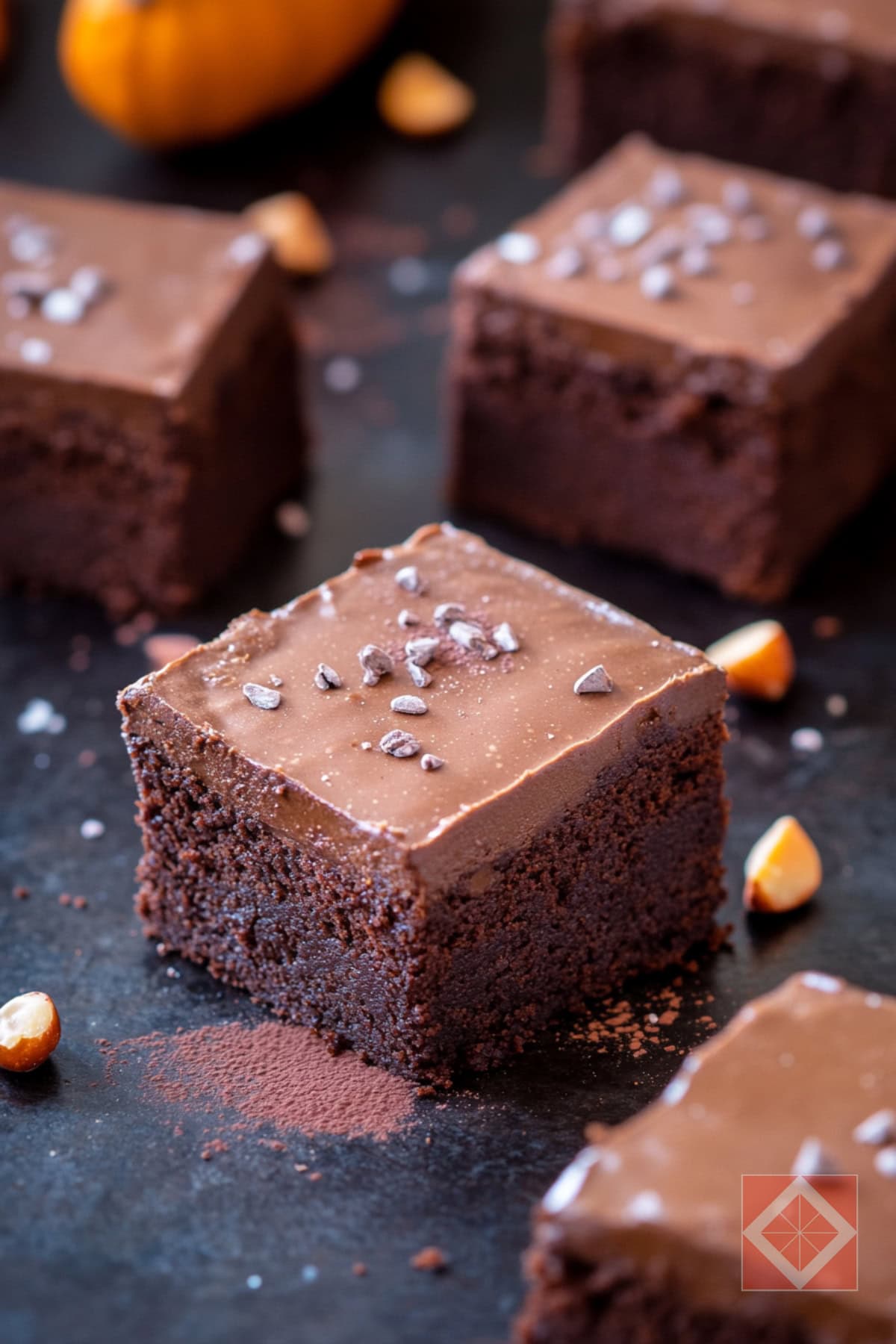 Fudgy Pumpkin Brownies Without Flour or Sugar 3 Fudgy Pumpkin Brownies Without Flour or Sugar - Fudgy Pumpkin Brownies pin 2 midia