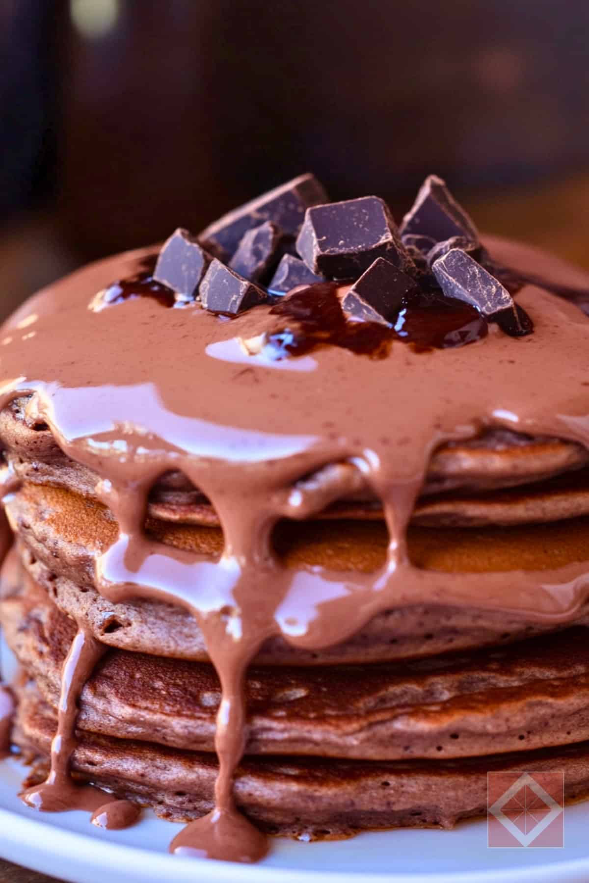 High-Protein Chocolate Pancakes with Greek Yogurt 3 High-Protein Chocolate Pancakes with Greek Yogurt - High Protein Chocolate Pancakes with Greek Yogurt pin 1 midia