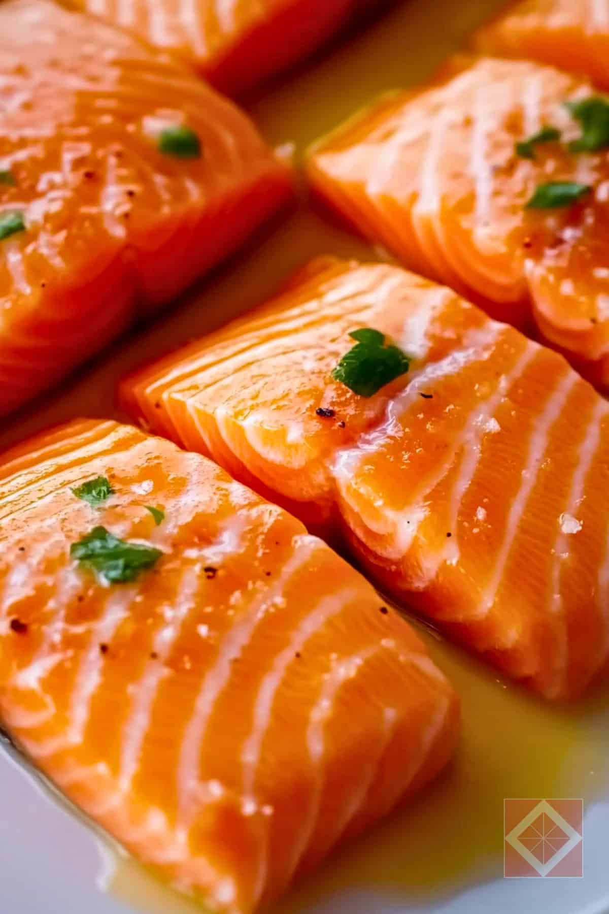Perfectly Juicy Salmon Fillets with Butter: Carnivore Air Fryer Recipe 3 Perfectly Juicy Salmon Fillets with Butter: Carnivore Air Fryer Recipe - Juicy Salmon Fillets with Butter pin 2 midia