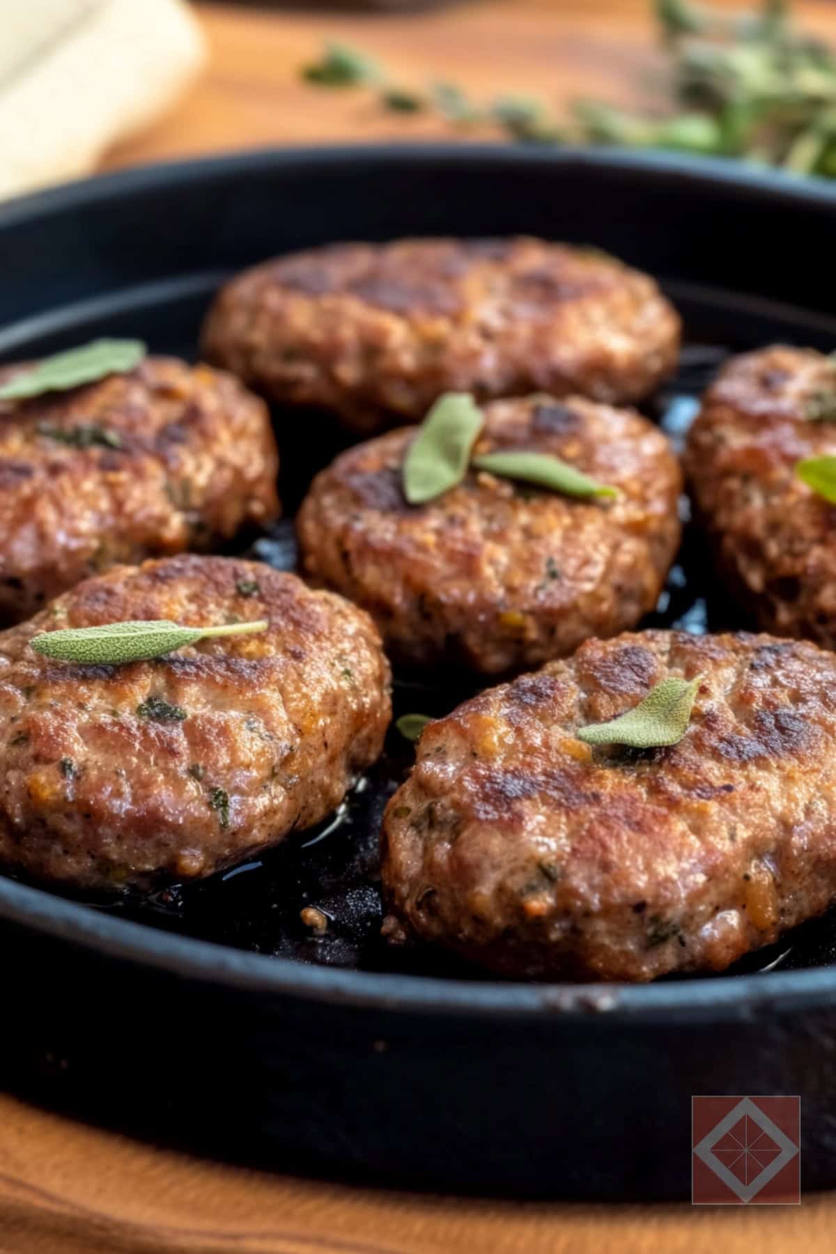 Maple-Sage Breakfast Sausage That&rsquo;s Carnivore-Friendly & Way Better Than Store-Bought - Maple Sage Sausage pin 1 midia