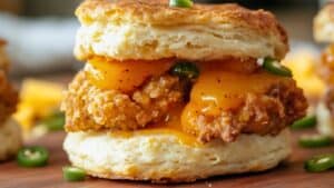 Melt-in-Your-Mouth Biscuits with Crispy Chicken & Jelly 1 Melt-in-Your-Mouth Biscuits with Crispy Chicken & Jelly - Melt in Your Mouth Biscuits with Crispy Chicken Jelly midia