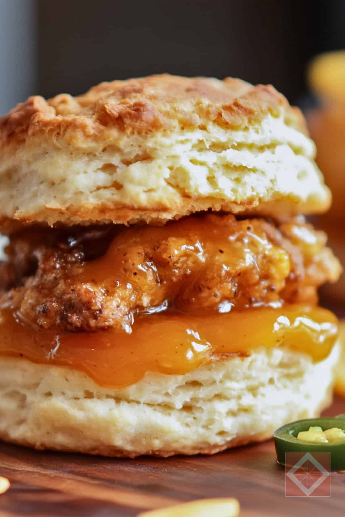 Melt-in-Your-Mouth Biscuits with Crispy Chicken & Jelly 3 Melt-in-Your-Mouth Biscuits with Crispy Chicken & Jelly - Melt in Your Mouth Biscuits with Crispy Chicken Jelly pin 1 midia