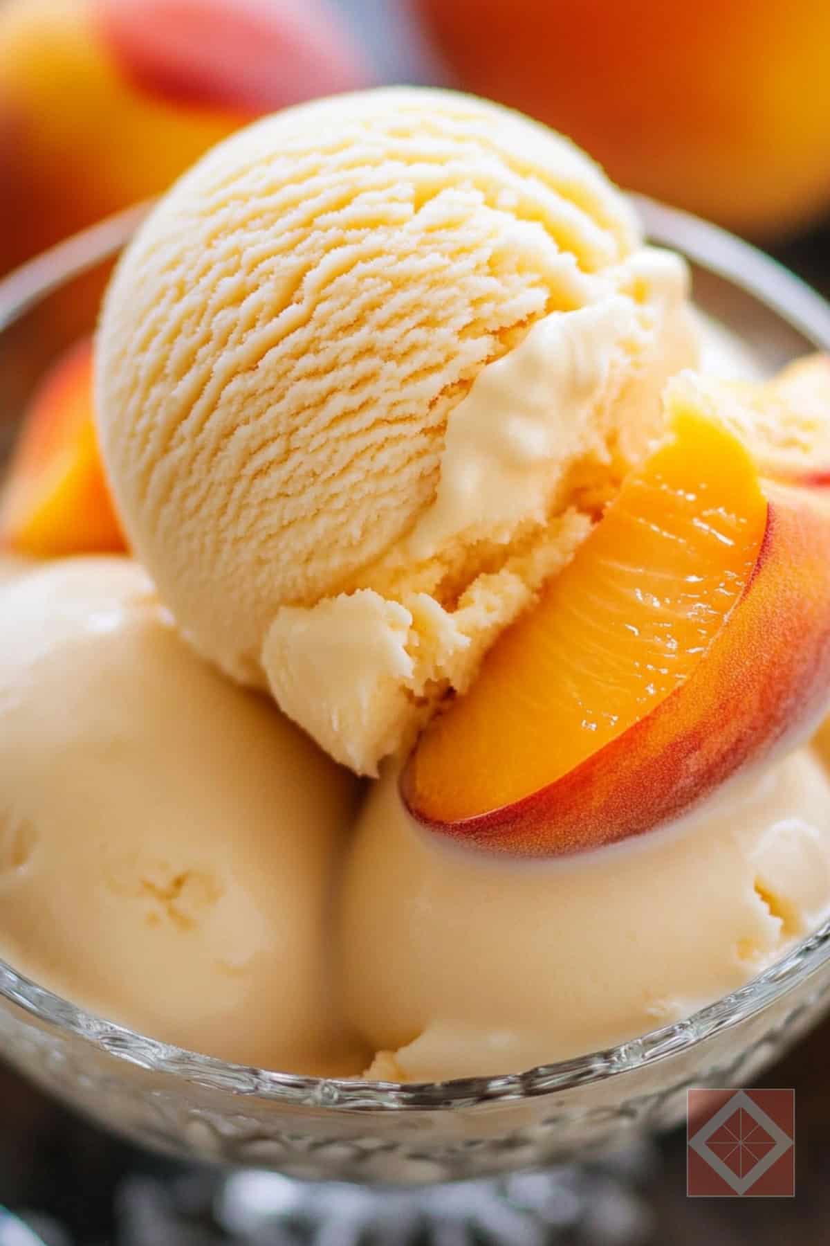 Refreshing Peaches Ice Cream for Carnivore Diet Days 3 Refreshing Peaches Ice Cream for Carnivore Diet Days - Peaches Ice Cream pin 1 midia