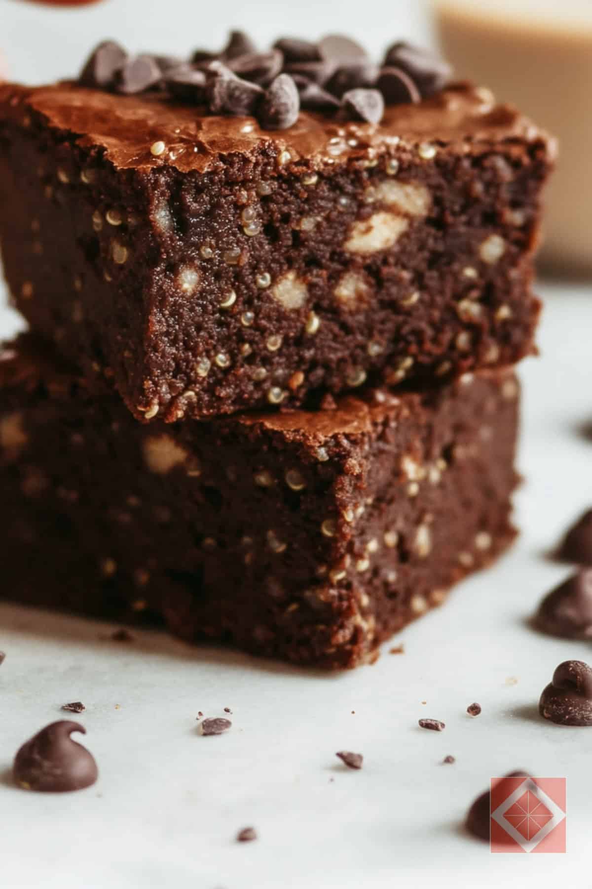 Quinoa Protein Brownies (Vegan and Actually Taste Like a Treat) 4 Quinoa Protein Brownies (Vegan and Actually Taste Like a Treat) - Quinoa Protein Brownies pin 2 midia