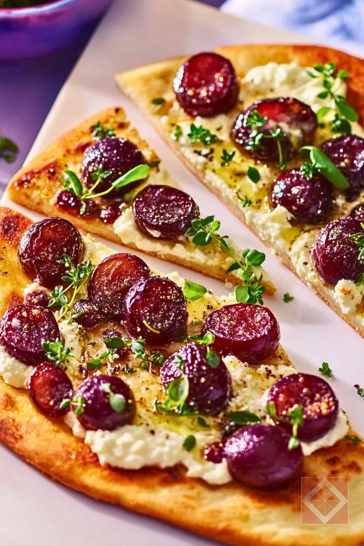Carnivore Diet Inspired Roasted Grape Flatbread 4 Carnivore Diet Inspired Roasted Grape Flatbread - Roasted Grape Flatbread pin 2 midia