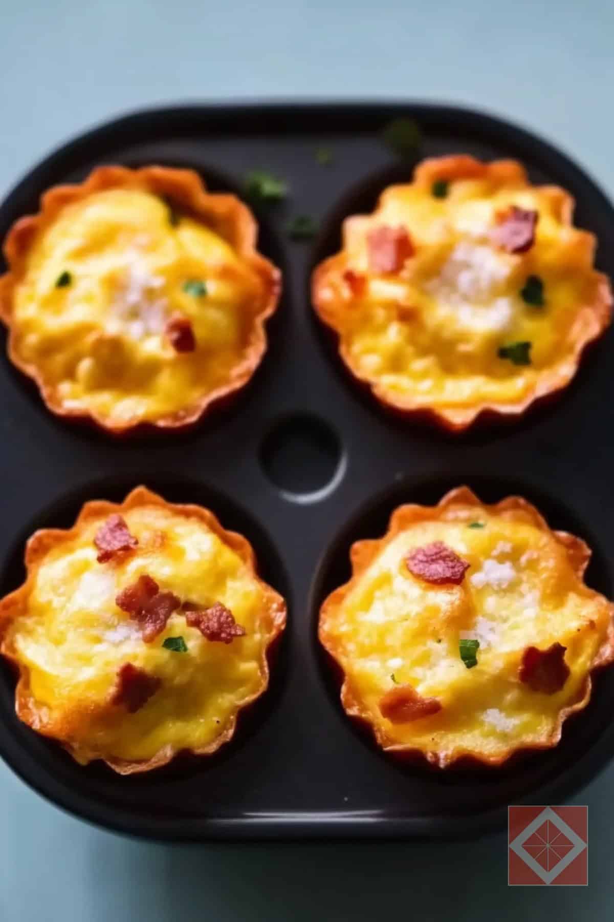 Scrambled Egg Muffins Air Fryer Recipe Low-Carb Breakfast Idea 3 Scrambled Egg Muffins Air Fryer Recipe Low-Carb Breakfast Idea - Scrambled Egg Muffins Air Fryer Recipe pin 2 midia