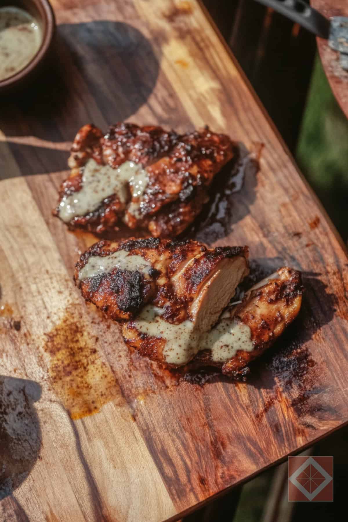 Smoky Pecan Chicken with Zesty Alabama White Sauce 4 Smoky Pecan Chicken with Zesty Alabama White Sauce - Smoky Pecan Chicken With Zesty Alabama White Sauce pin 3 midia