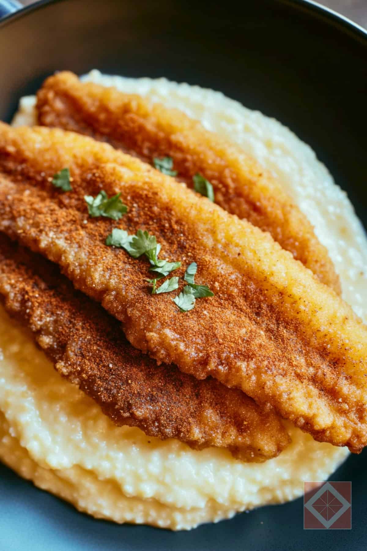 Southern Fried Catfish with Buttery Grits 4 Southern Fried Catfish with Buttery Grits - Southern Fried Catfish with Buttery Grits pin 2 midia