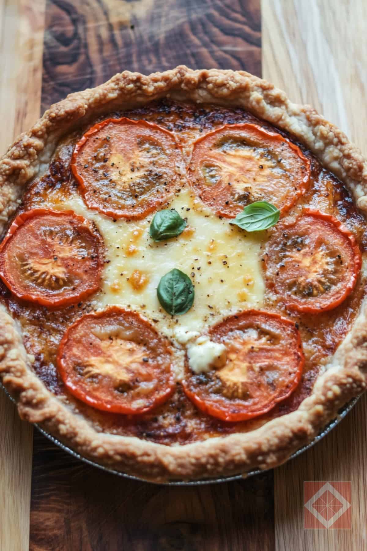 Southern-Style Tomato Pie with a Buttery Crust 5 Southern-Style Tomato Pie with a Buttery Crust - Southern Style Tomato Pie with a Buttery Crust pin 3 midia