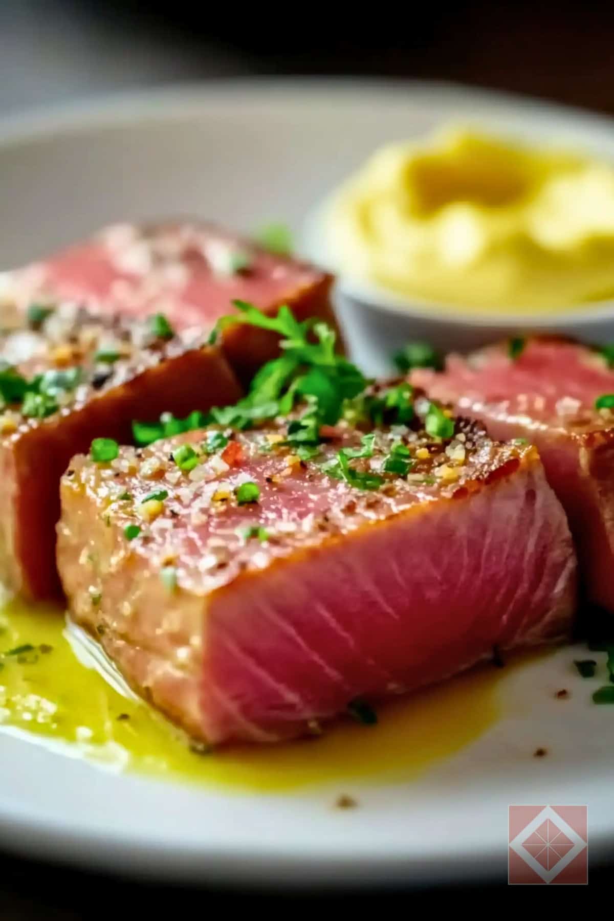 Easy Tuna Steak with Garlic Aioli Air Fryer Recipe to Try at Home 3 Easy Tuna Steak with Garlic Aioli Air Fryer Recipe to Try at Home - Tuna Steak with Garlic Aioli pin 1 midia