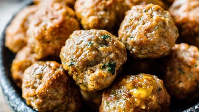 Turkey Meatballs Air Fryer Recipe for a Simple Low-Carb Carnivore Meal 9 Turkey Meatballs Air Fryer Recipe for a Simple Low-Carb Carnivore Meal - Turkey Meatballs midia