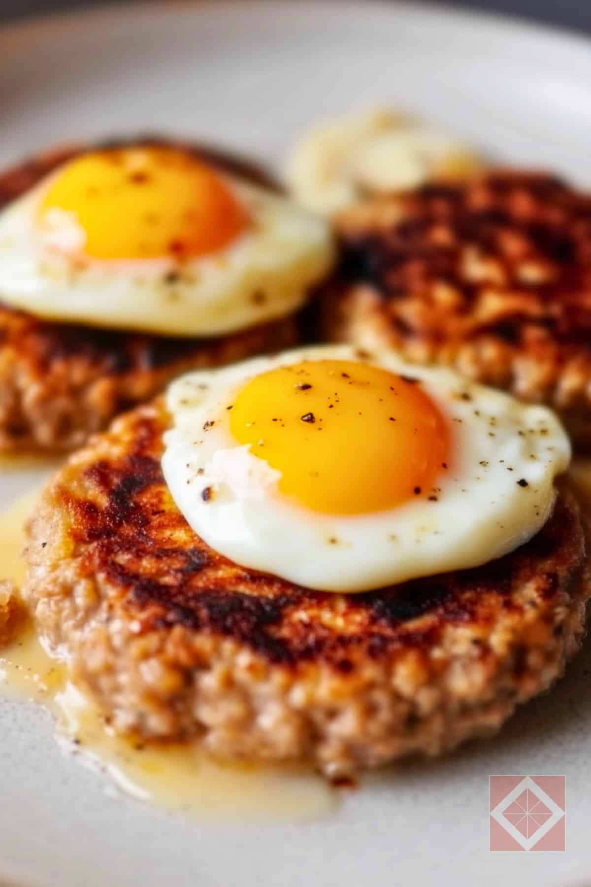 Keto-Friendly Turkey Patties with Fried Eggs Air Fryer Recipe 4 Keto-Friendly Turkey Patties with Fried Eggs Air Fryer Recipe - Turkey Patties with Fried Eggs pin 2 midia
