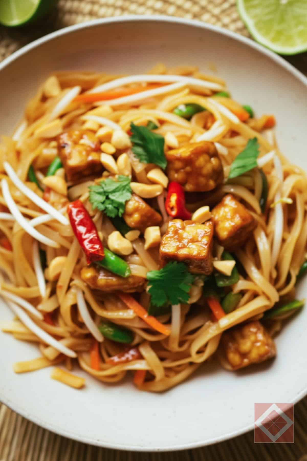 Protein-Packed Vegan Tempeh Pad Thai Recipe 2 Protein-Packed Vegan Tempeh Pad Thai Recipe - Vegan Tempeh Pad Thai Recipe pin 1 midia