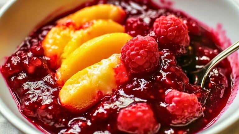 Best Warm Peach-Raspberry Compote One-Pot Recipe for Holidays 5 Best Warm Peach-Raspberry Compote One-Pot Recipe for Holidays - Warm Peach Raspberry Compote midia