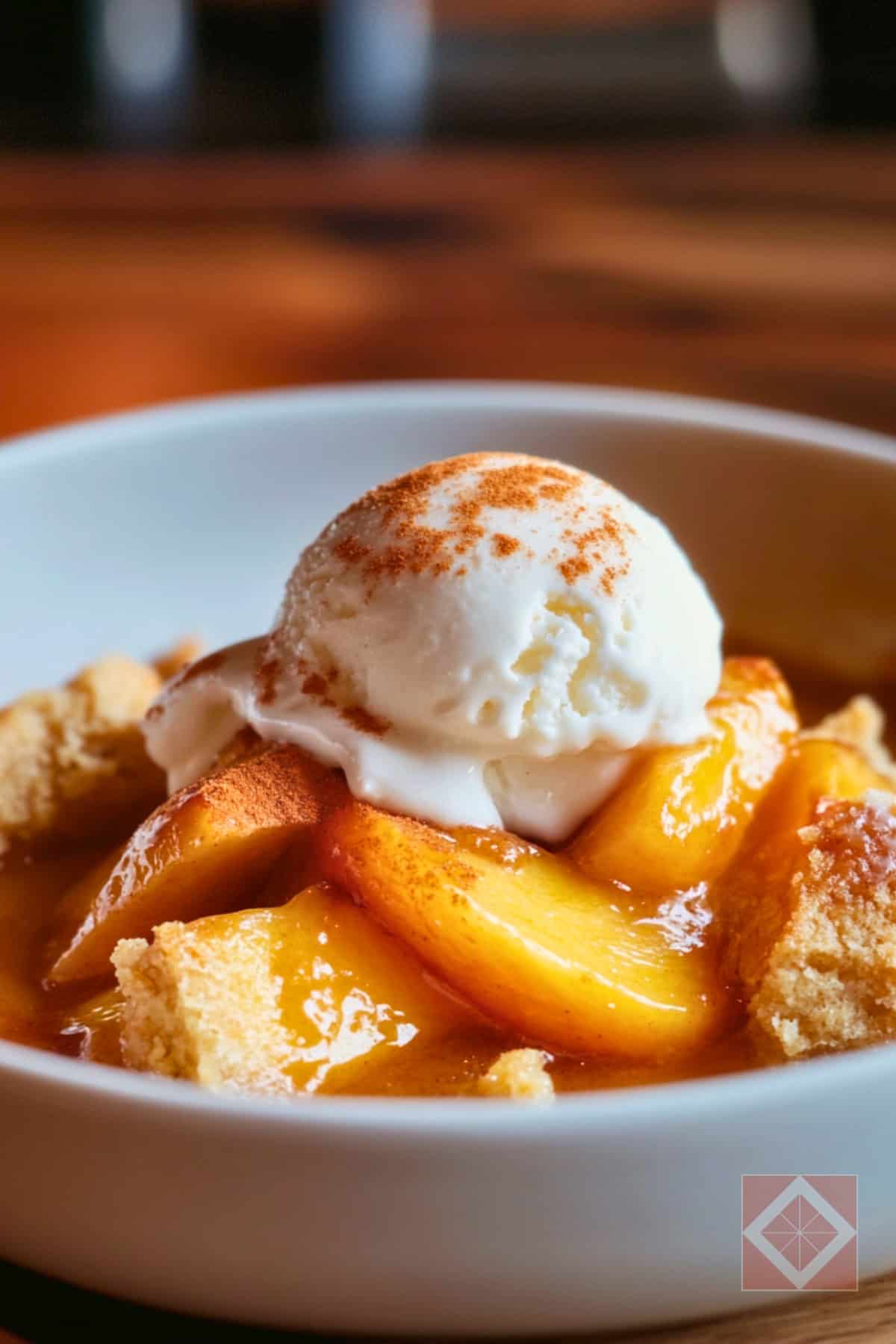 Warm Soul Food Cobbler with Spiced Peaches 3 Warm Soul Food Cobbler with Spiced Peaches - Warm Soul Food Cobbler with Spiced Peaches pin 1 midia
