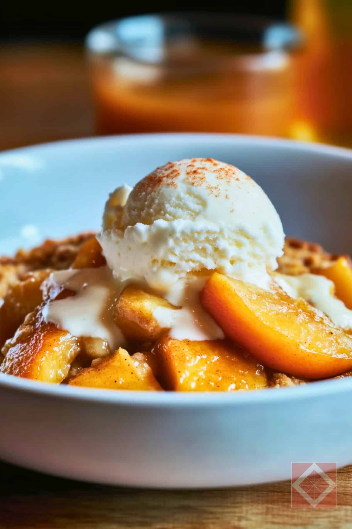Warm Soul Food Cobbler with Spiced Peaches 5 Warm Soul Food Cobbler with Spiced Peaches - Warm Soul Food Cobbler with Spiced Peaches pin 3 midia