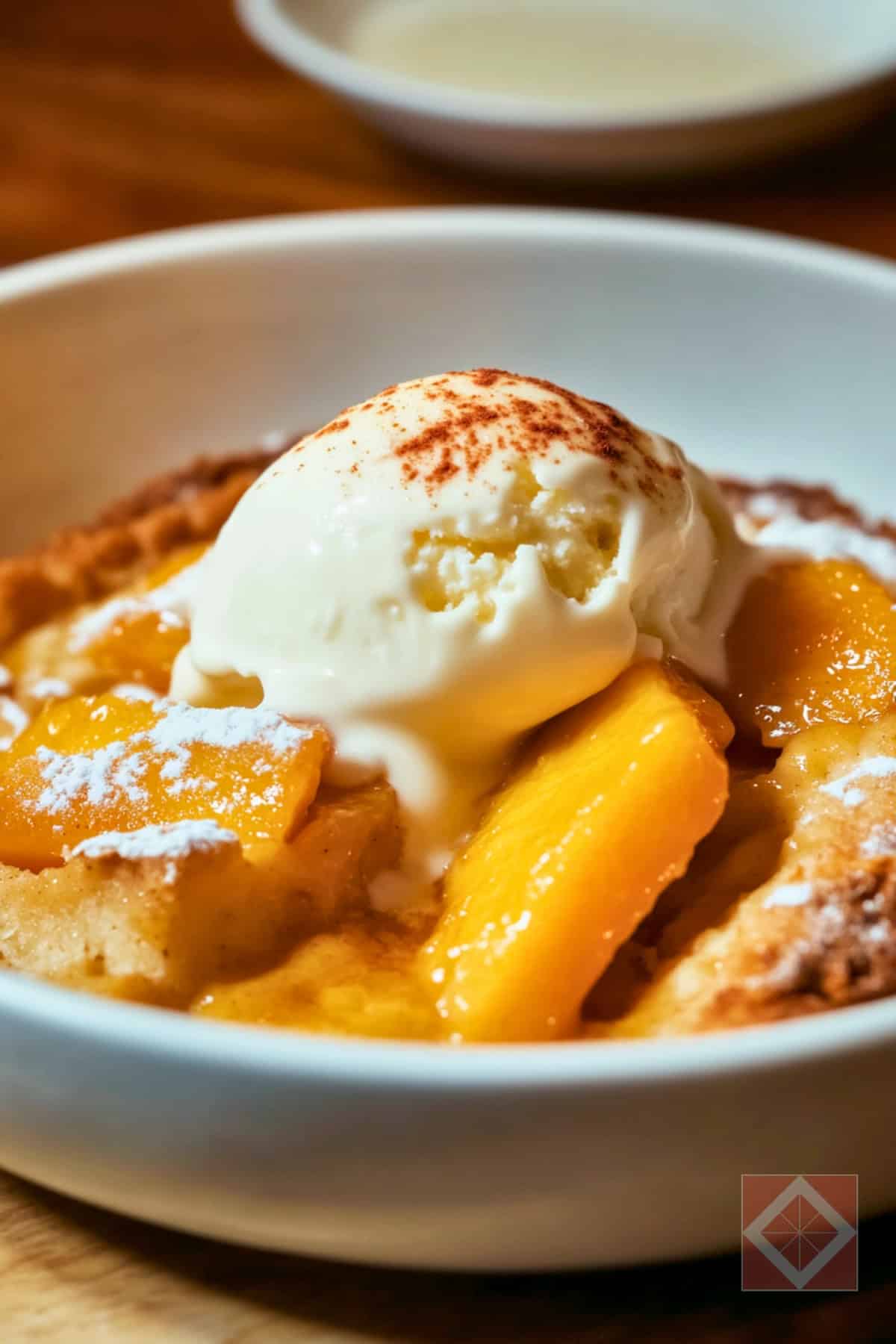 Warm Soul Food Cobbler with Spiced Peaches 6 Warm Soul Food Cobbler with Spiced Peaches - Warm Soul Food Cobbler with Spiced Peaches pin 4 midia