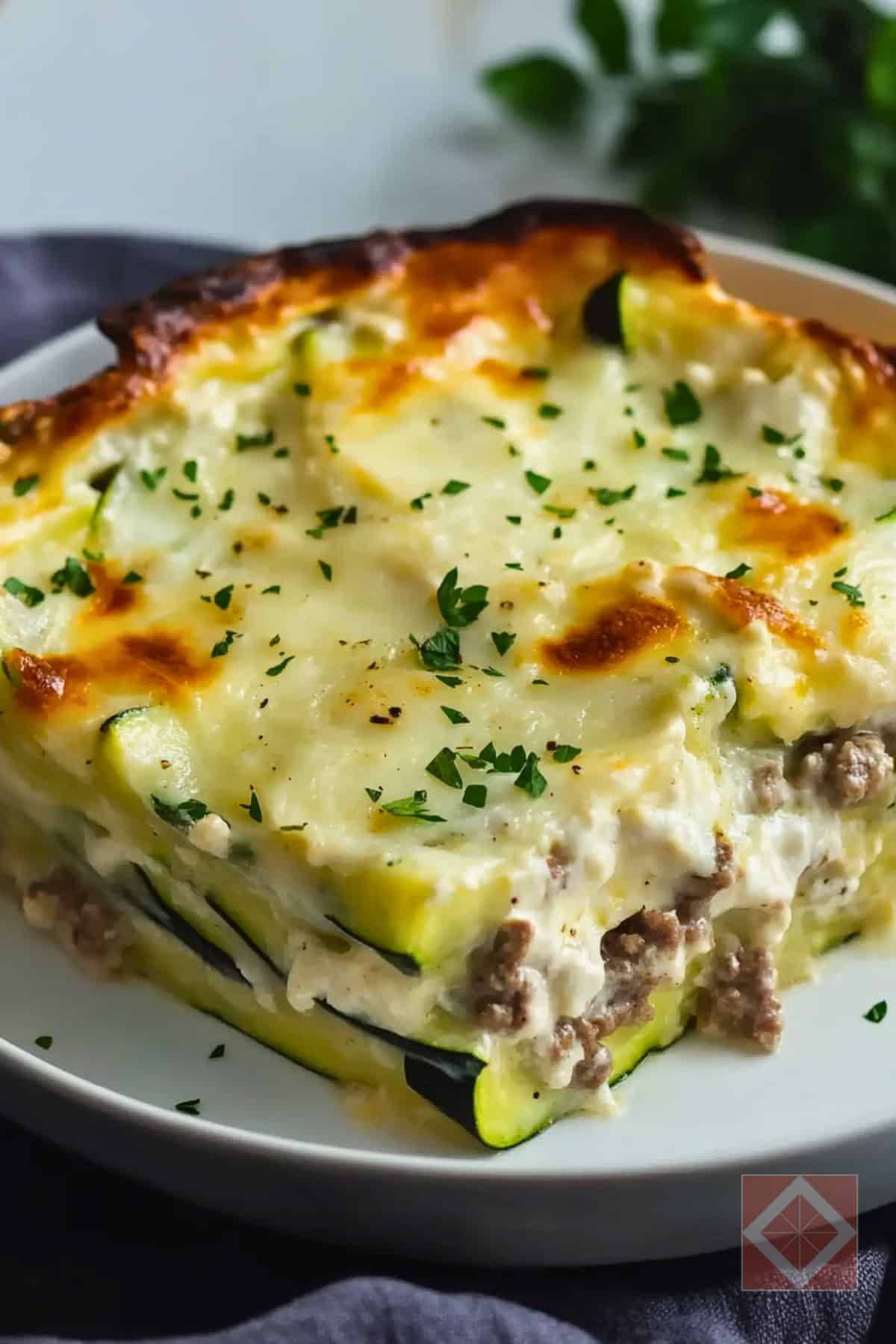 Carnivore Diet-Approved White-Sauce Zucchini Bake 4 Carnivore Diet-Approved White-Sauce Zucchini Bake - White Sauce Zucchini Bake pin 2 midia