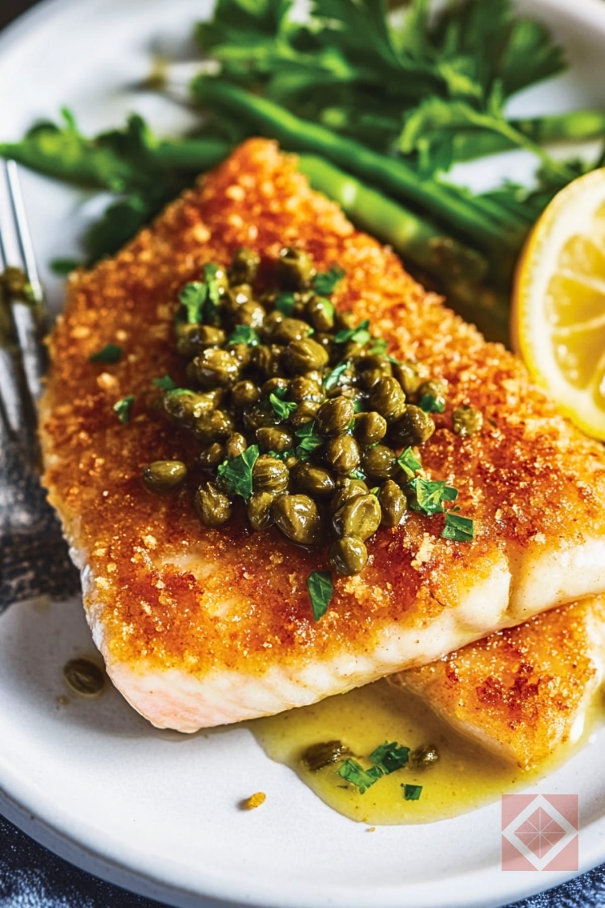 Easy Healthy Almond Trout Recipe with a Butter-Lemon Twist 3 Easy Healthy Almond Trout Recipe with a Butter-Lemon Twist - Almond Crusted Trout with Lemon Butter Caper Sauce pin 1 midia