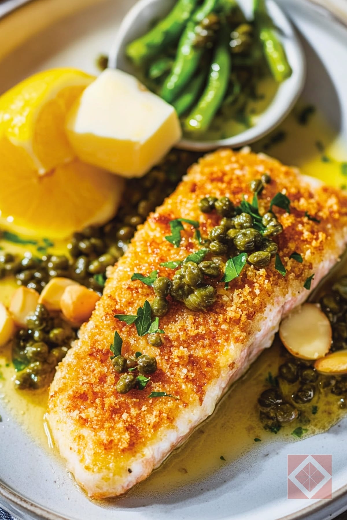Easy Healthy Almond Trout Recipe with a Butter-Lemon Twist 5 Easy Healthy Almond Trout Recipe with a Butter-Lemon Twist - Almond Crusted Trout with Lemon Butter Caper Sauce pin 3 midia