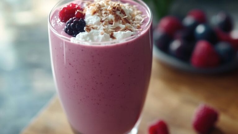 Try Berry-Coconut Smoothie Cottage Cheese Recipe for a Healthy Start 5 Try Berry-Coconut Smoothie Cottage Cheese Recipe for a Healthy Start - Berry Coconut Smoothie midia