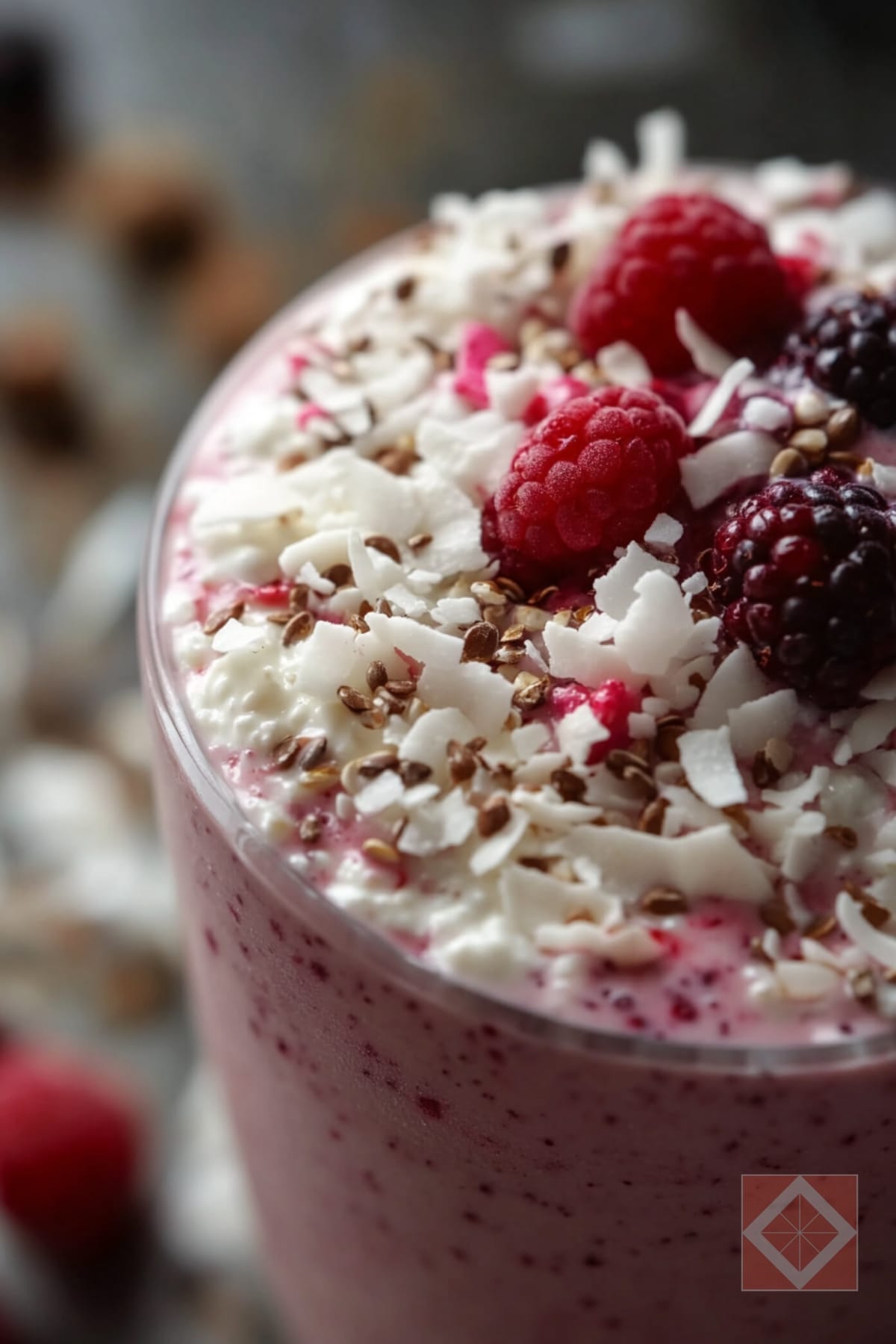 7 Protein-Packed Cottage Cheese Smoothies & Drinks That Actually Fuel You (and Taste Amazing!) 4 7 Protein-Packed Cottage Cheese Smoothies & Drinks That Actually Fuel You (and Taste Amazing!) - Berry Coconut Smoothie pin 1 midia