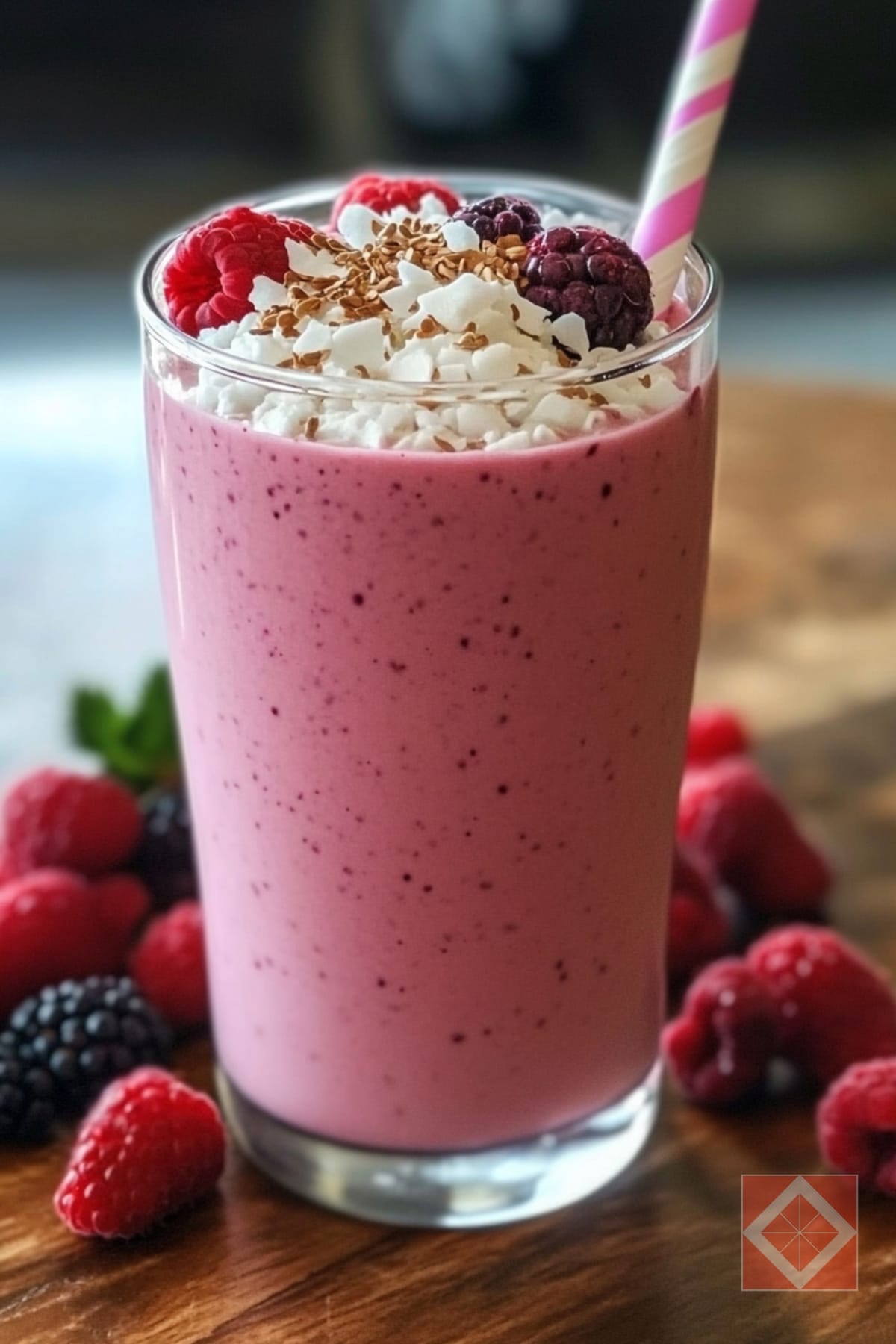 Try Berry-Coconut Smoothie Cottage Cheese Recipe for a Healthy Start 3 Try Berry-Coconut Smoothie Cottage Cheese Recipe for a Healthy Start - Berry Coconut Smoothie pin 2 midia