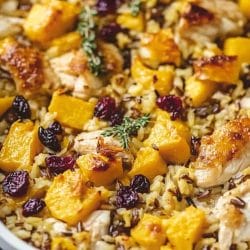 Butternut Squash, Chicken & Wild Rice Casserole That Hits the Cozy + Healthy Sweet Spot 4 Butternut Squash, Chicken & Wild Rice Casserole That Hits the Cozy + Healthy Sweet Spot - Butternut Squash Chicken Wild Rice Casserole midia