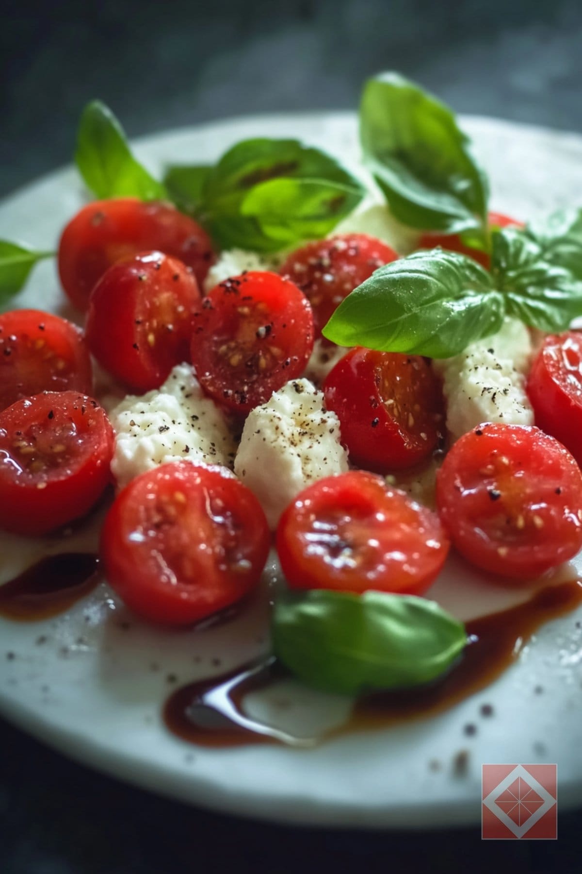 Quick Lunch Fix Caprese Salad with Cottage Cheese Recipe 3 Quick Lunch Fix Caprese Salad with Cottage Cheese Recipe - Caprese Salad with Cottage Cheese pin 2 midia
